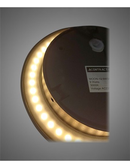 Aplique de pared de exterior Moon - Conalux - Lámpara minimalista redonda LED
