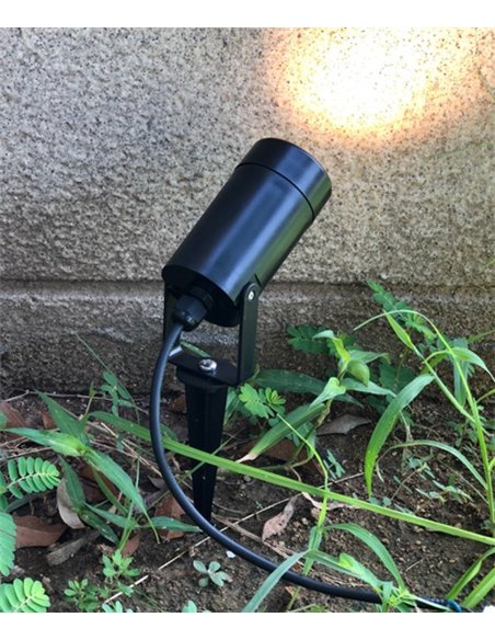 Foco de exterior Pika - Conalux - Proyector de exterior negro, IP65