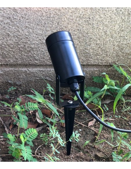Foco de exterior Pika - Conalux - Proyector de exterior negro, IP65
