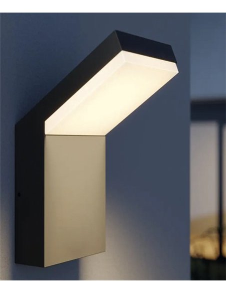 Aplique de exterior Tech - Conalux - Lámpara negra, LED regulable