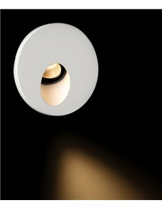 Foco empotrable Korak - Conalux - Lámpara para iluminar escaleras blanca