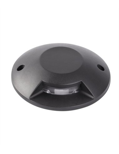 Lámpara de suelo de exterior Loth - Faro - Lámpara de aluminio negro, Ø 20 cm