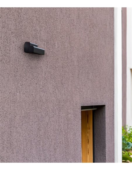 Aplique de pared Balic - Faro - Lámpara de exterior negra
