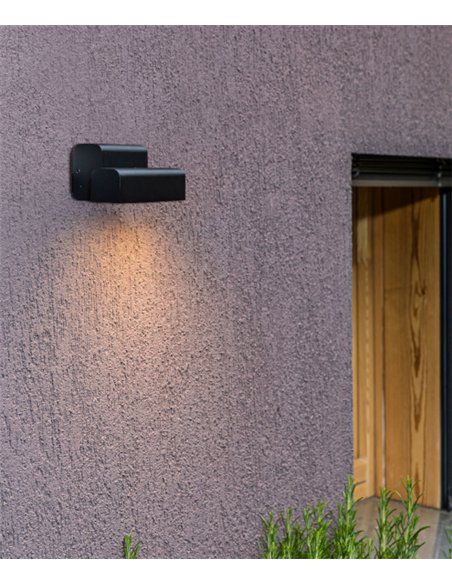 Aplique de pared Balic - Faro - Lámpara de exterior negra