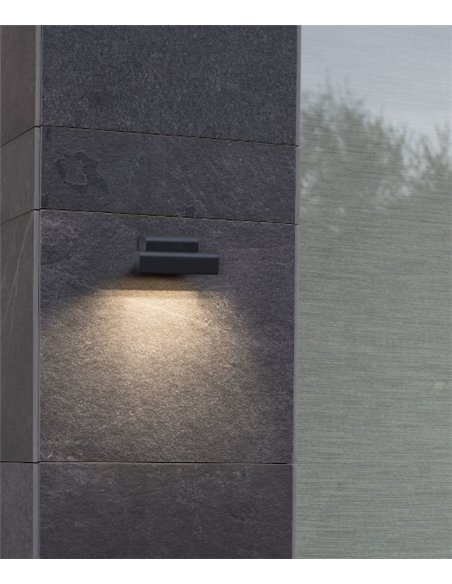 Aplique de pared Balic - Faro - Lámpara de exterior negra