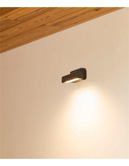 Aplique de pared Balic - Faro - Lámpara de exterior negra