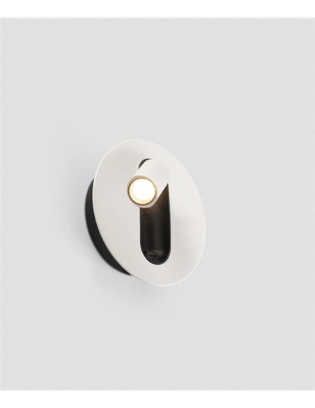 Aplique de pared Timit - Faro - Foco orientable LED con USB