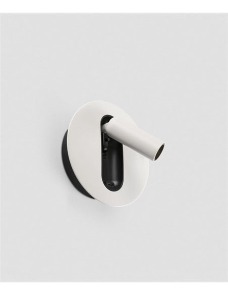Aplique de pared Timit - Faro - Foco orientable LED con USB
