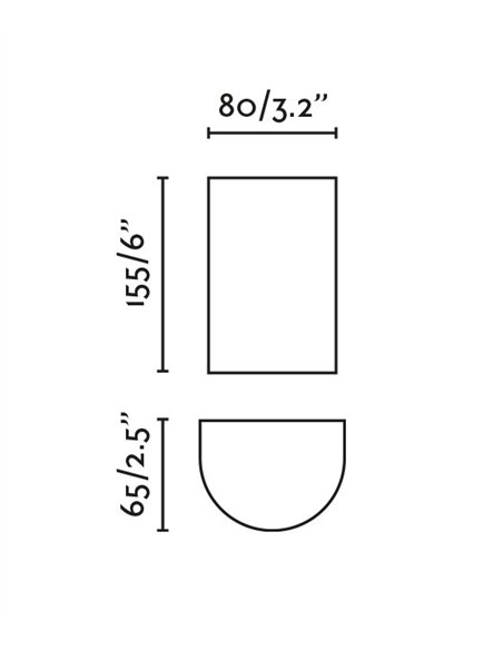 Aplique de pared Sole - Faro - Lámpara decorativa, doble luz
