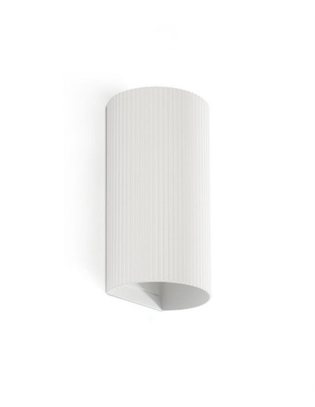 Aplique de pared Sole - Faro - Doble iluminación, pantalla estriada