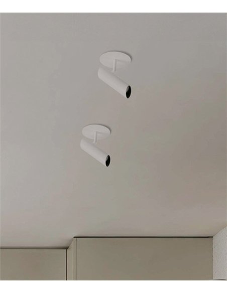 Proyector de techo empotrable Leo - Faro - Lámpara orientable LED