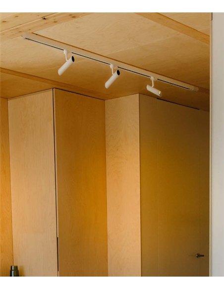 Proyector de carril trifásico Leo - Faro - Foco orientable LED