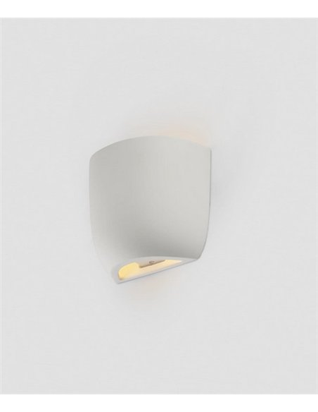 Aplique de pared Kappu - Faro - Lámpara moderna de yeso, luz bidireccional
