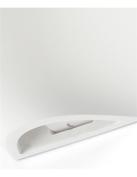 Aplique de pared Kappu - Faro - Lámpara moderna de yeso, luz bidireccional