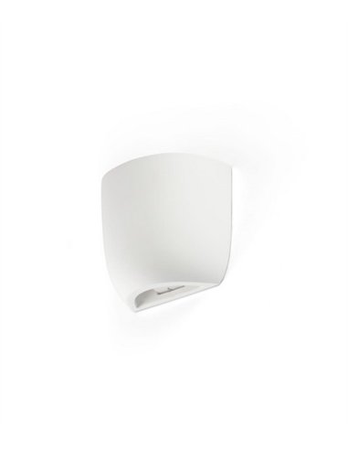 Aplique de pared Kappu - Faro - Lámpara moderna de yeso, luz bidireccional