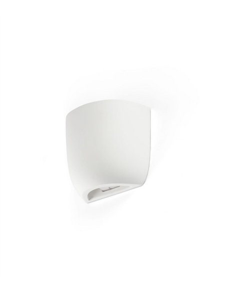 Aplique de pared Kappu - Faro - Lámpara moderna de yeso, luz bidireccional