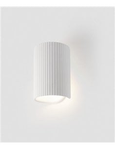 Aplique de pared Trama - Faro - Lámpara de yeso, luz unidireccional o bidireccional