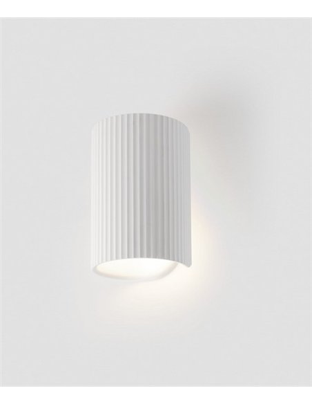 Aplique de pared Trama - Faro - Lámpara de yeso, luz unidireccional o bidireccional