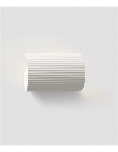 Aplique de pared Trama - Faro - Lámpara de yeso, luz unidireccional o bidireccional