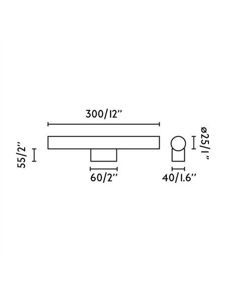 Aplique de pared Calma - Faro - Lámpara para espejo de baño