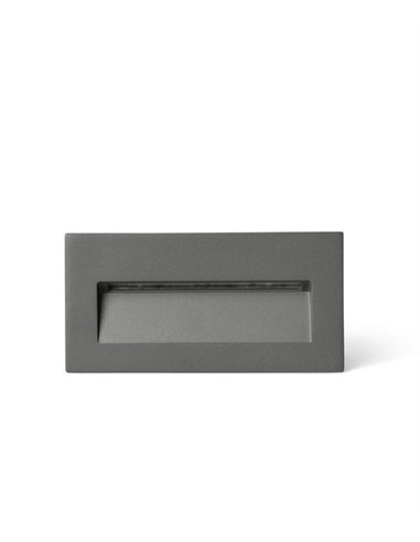 Lámpara empotrable de pared Mani - Faro - Diseño rectangular, LED regulable