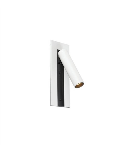 Aplique de pared Gabo - Faro - Lámpara de lectura con USB