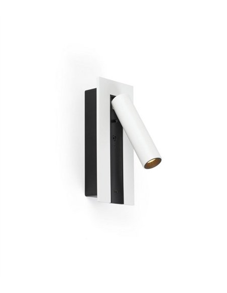 Aplique de pared Gabo - Faro - Lámpara de lectura con USB