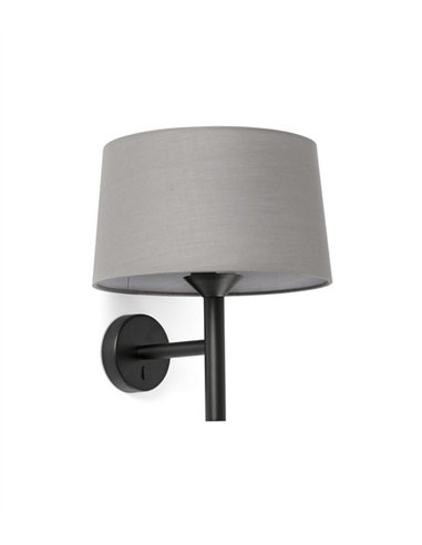 Aplique de pared Windsor - Faro - Pantalla gris, luz ambiental