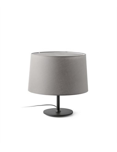 Lámpara de mesa Windsor - Faro - Pantalla de tela gris