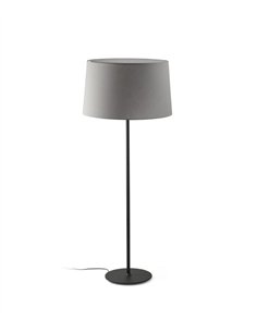 Lámpara de pie Windsor - Faro - Pantalla de tela gris 2