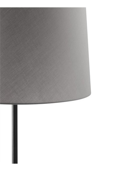 Lámpara de pie Windsor - Faro - Pantalla de tela gris