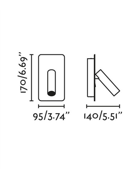 Aplique de pared Suau - Faro - Lámpara con lector y USB
