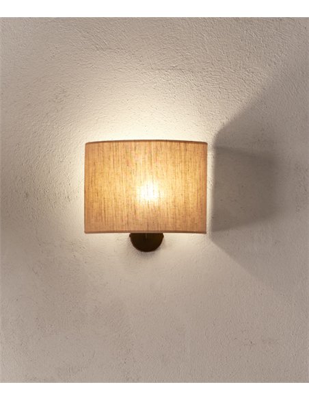 Aplique de pared Sorrento - Massmi - Pantalla de lino natural