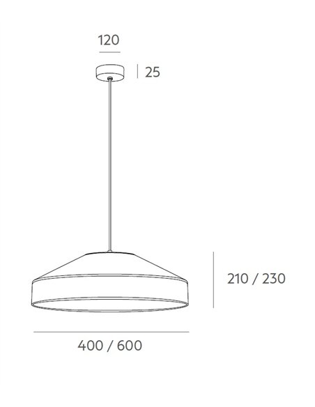 Lámpara colgante Rizzo - Massmi - Pantalla de lino natural blanco