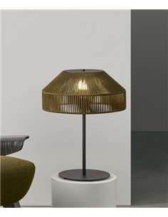 Lámpara de mesa Olivia - Massmi - Lámpara decorativa de cuerda trenzada