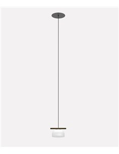 Lámpara colgante Belle Single Cristal - Nexia - Pantalla de vidrio 2
