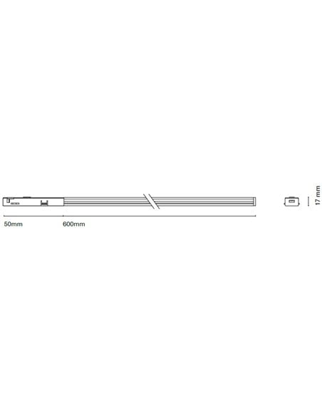 Lámpara de carril 48V Mini Linear - Nexia - Sistema lineal LED