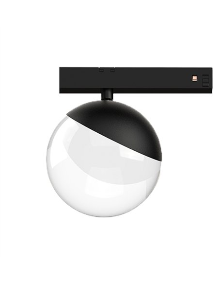 Lámpara de carril 48V - Nexia - Lámpara negra tipo bola