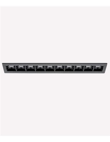 Foco de techo empotrable Boxet Ajustable - Nexia - Lámpara lineal con 10 luces