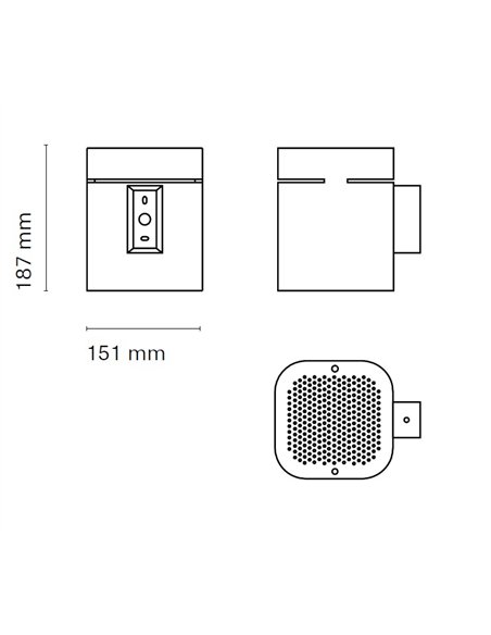 Aplique de pared Box - Nexia - Lámpara basculante LED