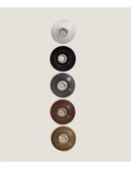 Foco de techo empotrable Tolva S - Nexia - Downlight LED, Ø 9 cm