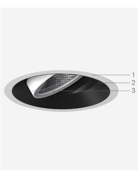 Downlight técnico Topo - Nexia - Foco orientable LED