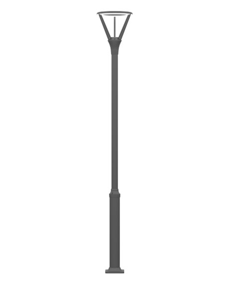 Cabezal farola Atenea - Iberlamp - Diseño moderno en antracita, LED 48W