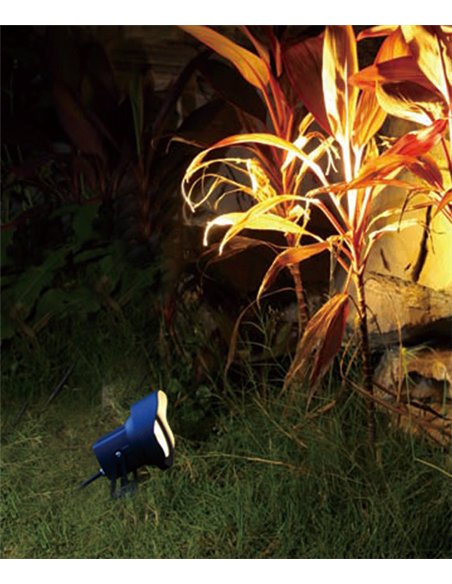 Foco proyector de exterior Cobra - Iberlamp – Foco orientable LED, antracita