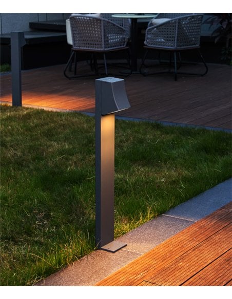 Baliza de exterior Slide - Iberlamp - Lámpara de exterior antracita