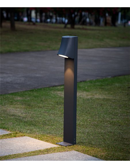 Baliza de exterior Helio - Iberlamp - Lámpara LED antracita, altura: 78 cm