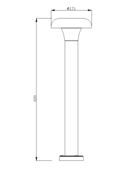 Lámpara baliza de exterior Arena - Iberlamp - Lámpara de aluminio