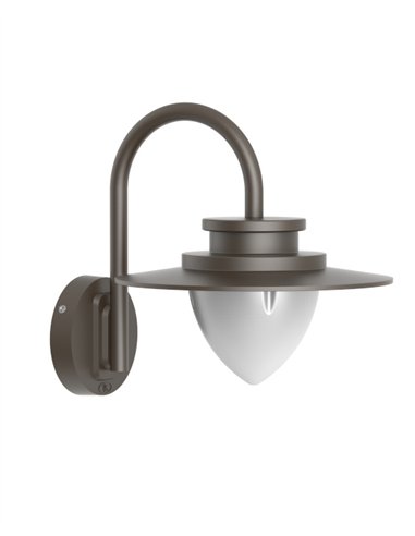 Aplique de exterior Calais - Iberlamp - Lámpara marrón, IP54