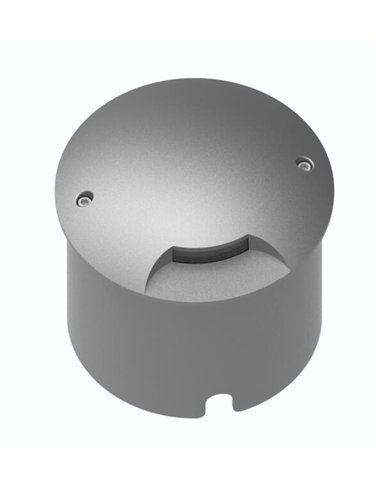 Empotrable de suelo Mijas - Iberlamp - Diseño redondo de aluminio antracita, Ø 16 cm