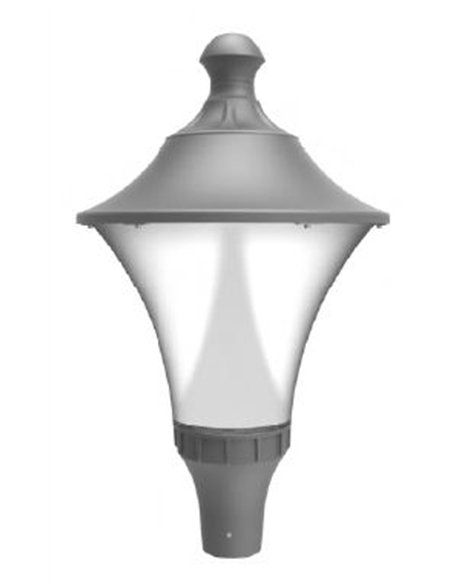Cabezal farola de exterior Metis - Iberlamp - Lámpara LED en gris antracita